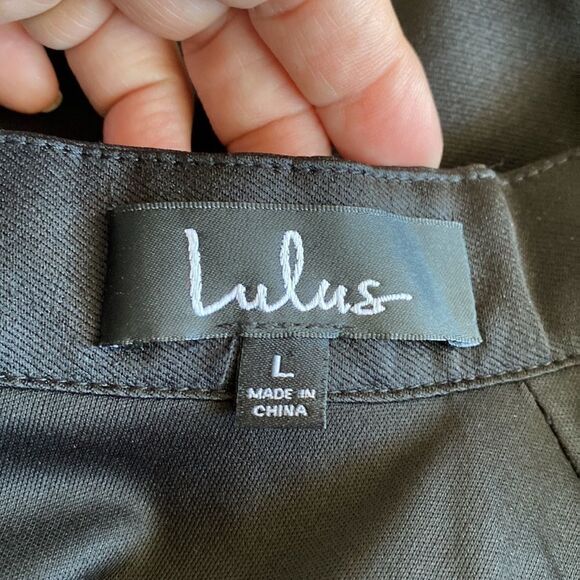 Lulus Black Sleeveless Cocktail Dress Pearl Neckline - Picture 10 of 14